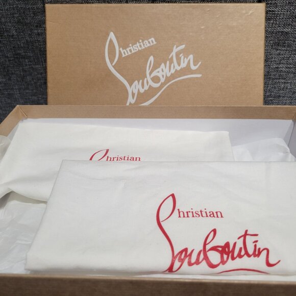 BRAND NEW LOUBOUTIN Metallic Pink Patent Hot Chick 100 Pump IT 38 New &Box &Bag - Picture 14 of 16